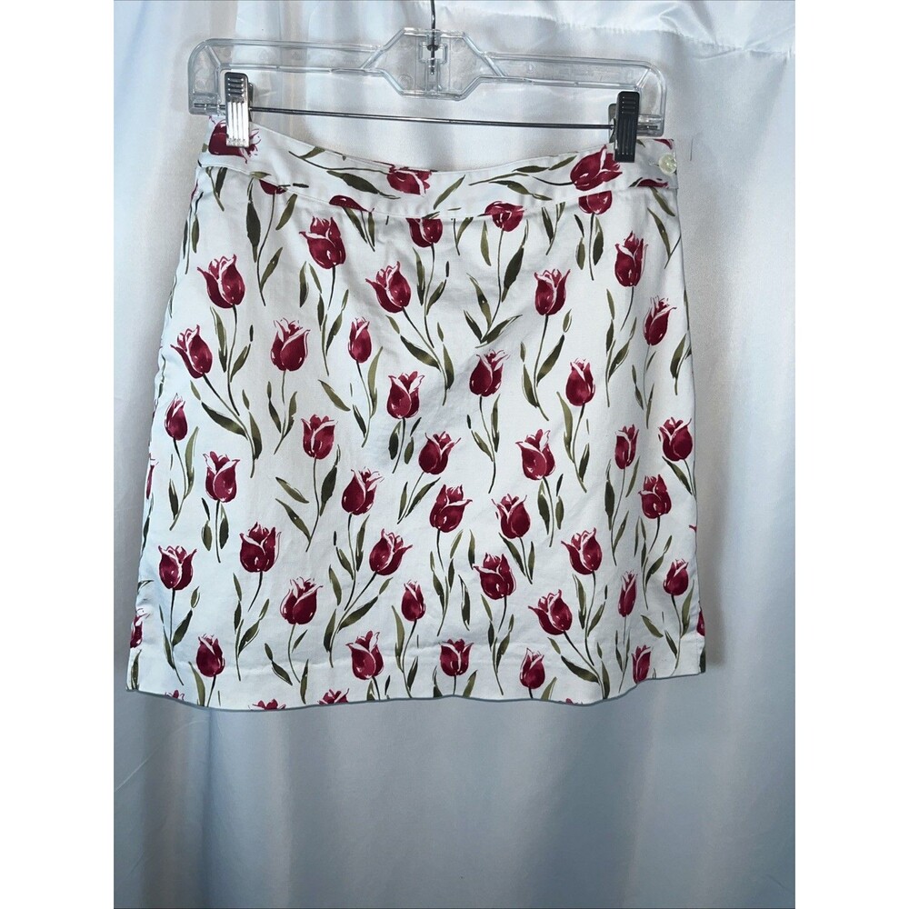 Vintage Ep Pro Women’s Golf Skort All Over Red Tulip Floral Print Size 4 Sports